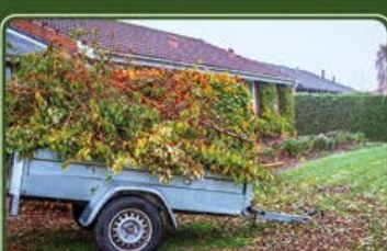Garden clearance loaded for disposal