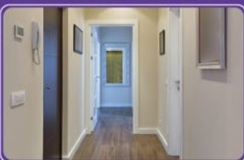 Communal hallway kept clean